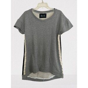 ODI et AMO Sweatshirt Gray Crewneck High Low Sweater Size Small